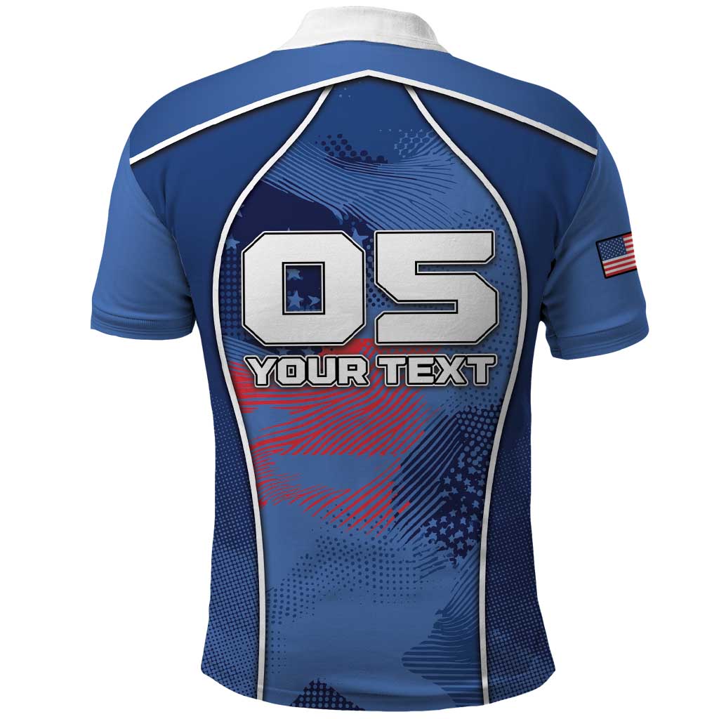 Custom USA Climbing Polo Shirt American Eagle Climber