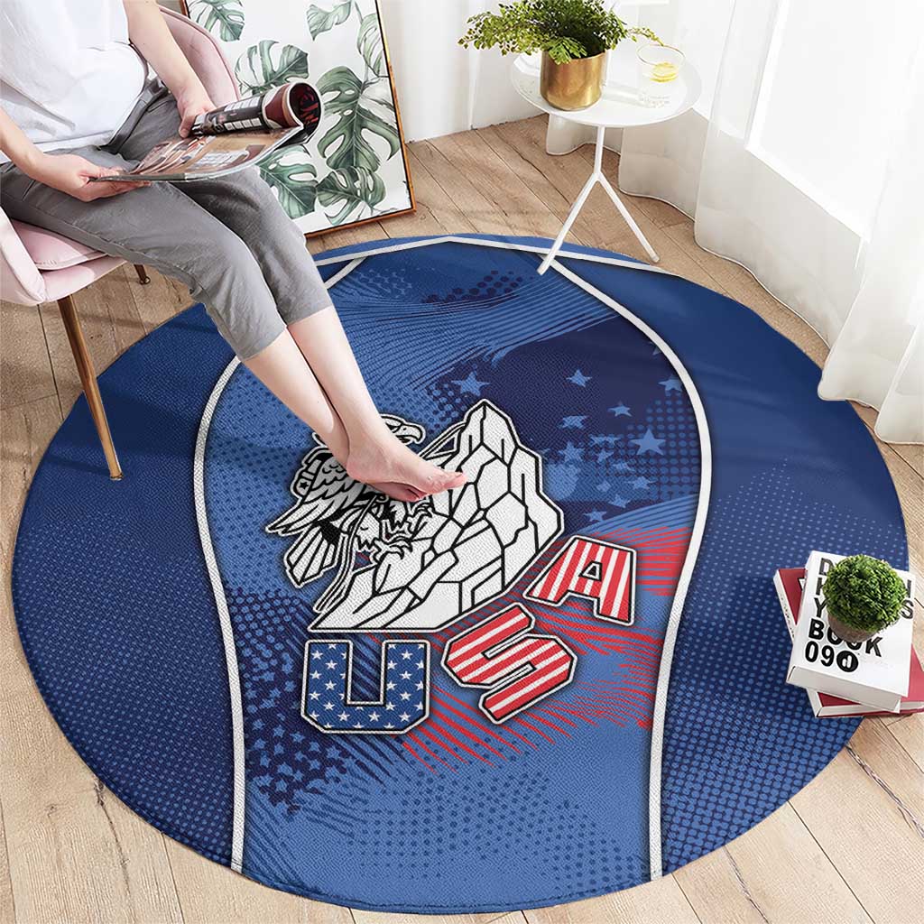 USA Climbing Round Carpet American Eagle Climber