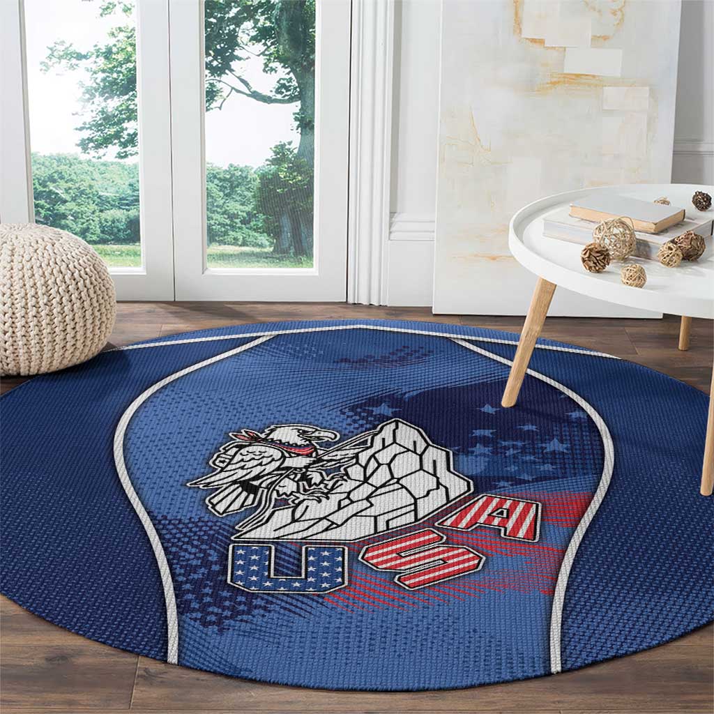 USA Climbing Round Carpet American Eagle Climber