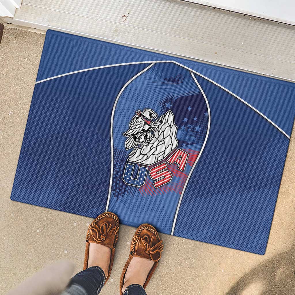 USA Climbing Rubber Doormat American Eagle Climber