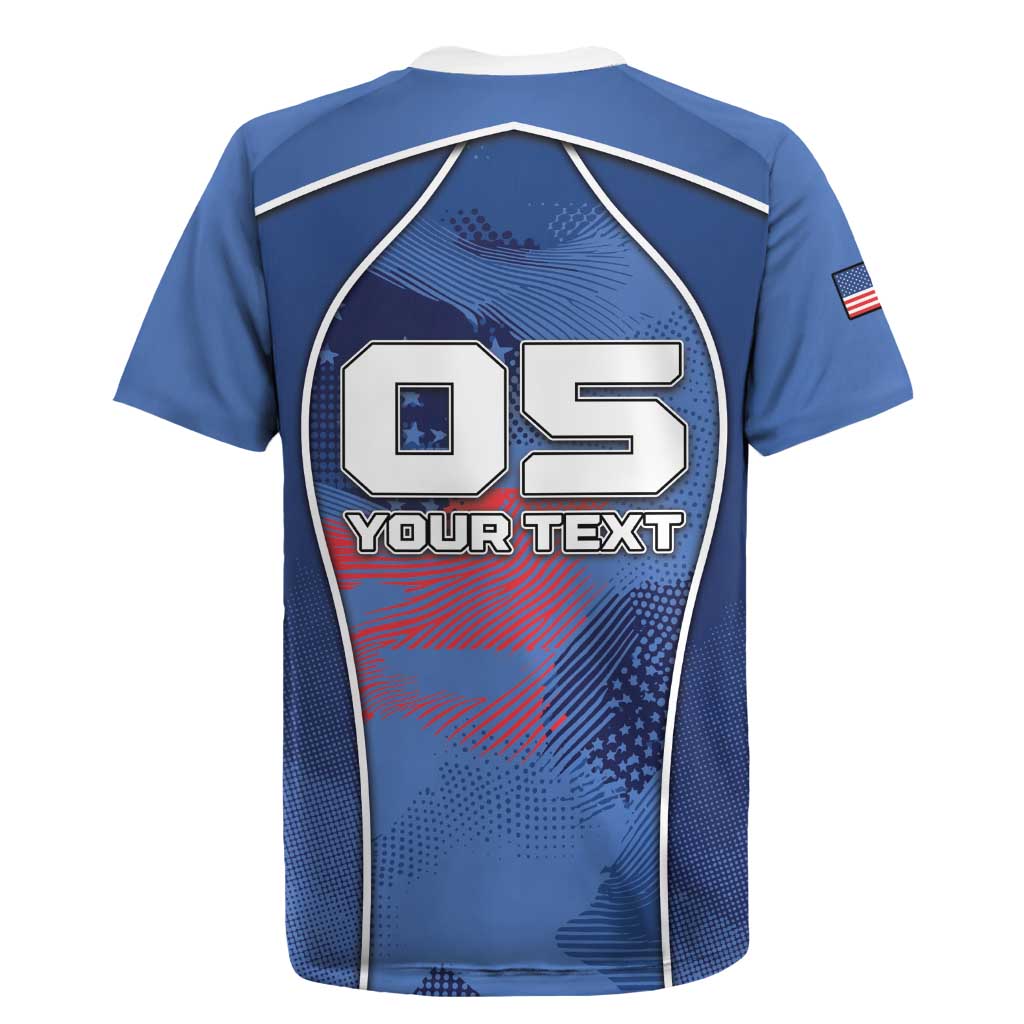 Custom USA Climbing Rugby Jersey American Eagle Climber