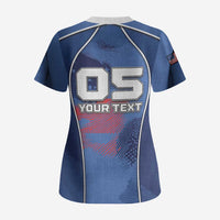 Custom USA Climbing Scrub Top American Eagle Climber