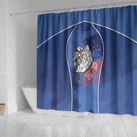 USA Climbing Shower Curtain American Eagle Climber
