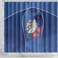 USA Climbing Shower Curtain American Eagle Climber