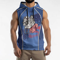 Custom USA Climbing Sleeveless Hoodie American Eagle Climber
