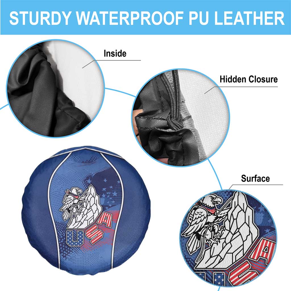 USA Climbing Spare Tire Cover American Eagle Climber