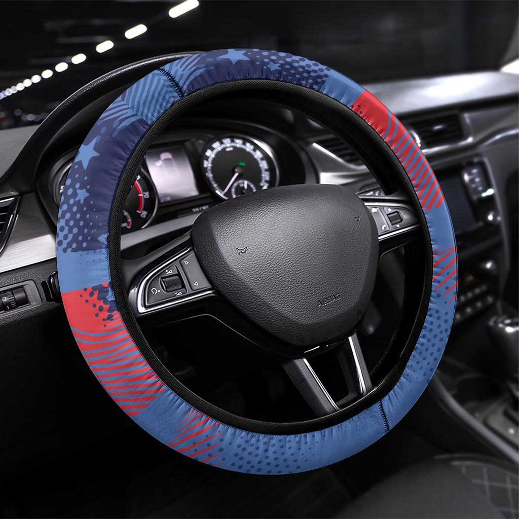 USA Climbing Steering Wheel Cover American Eagle Climber