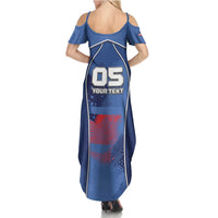 Custom USA Climbing Summer Maxi Dress American Eagle Climber