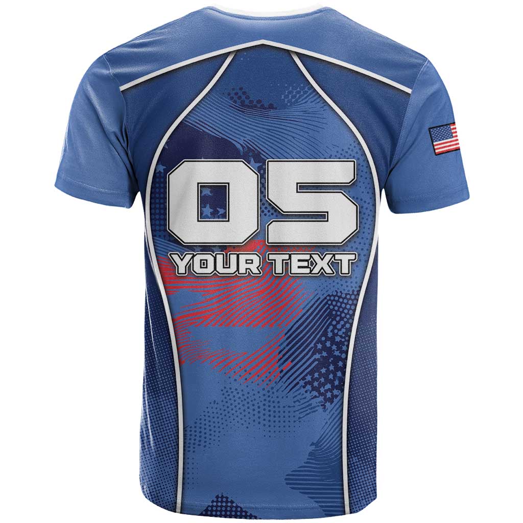 Custom USA Climbing T Shirt American Eagle Climber