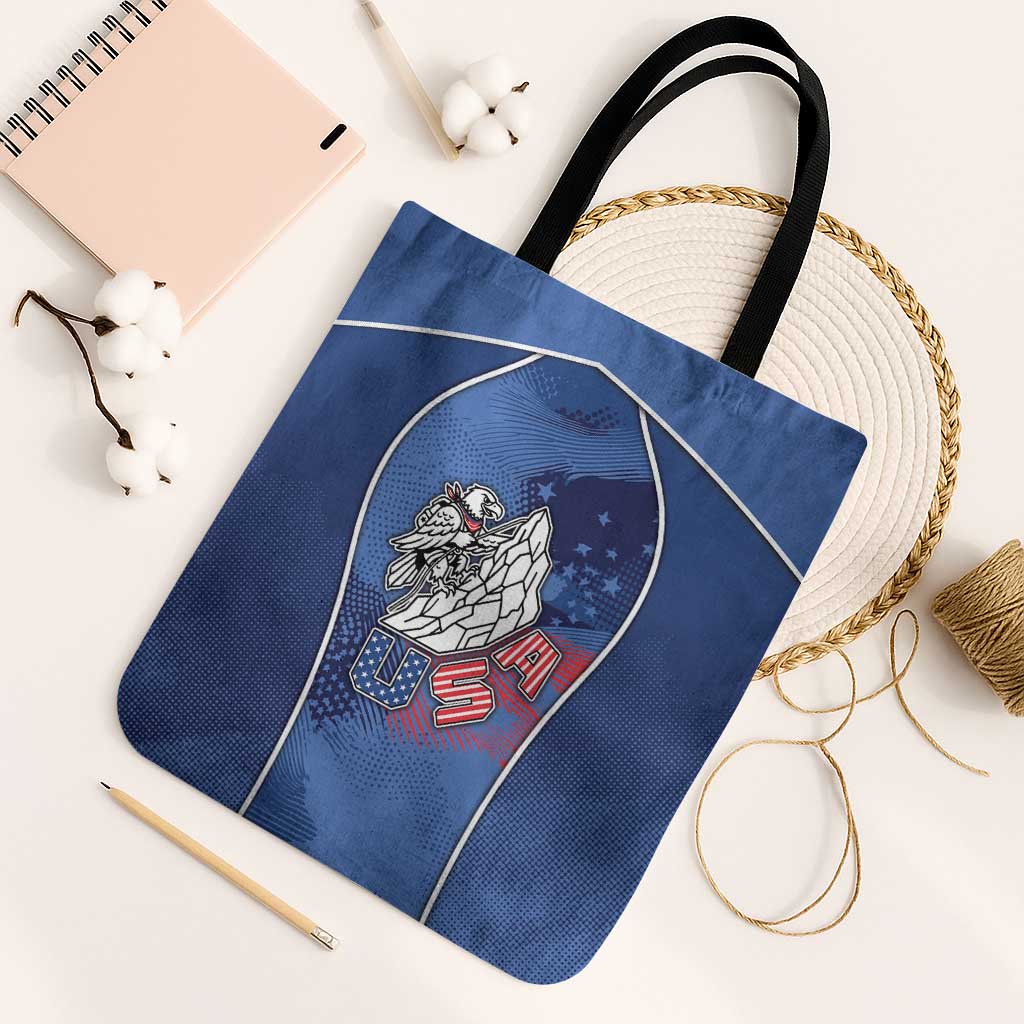 USA Climbing Tote Bag American Eagle Climber