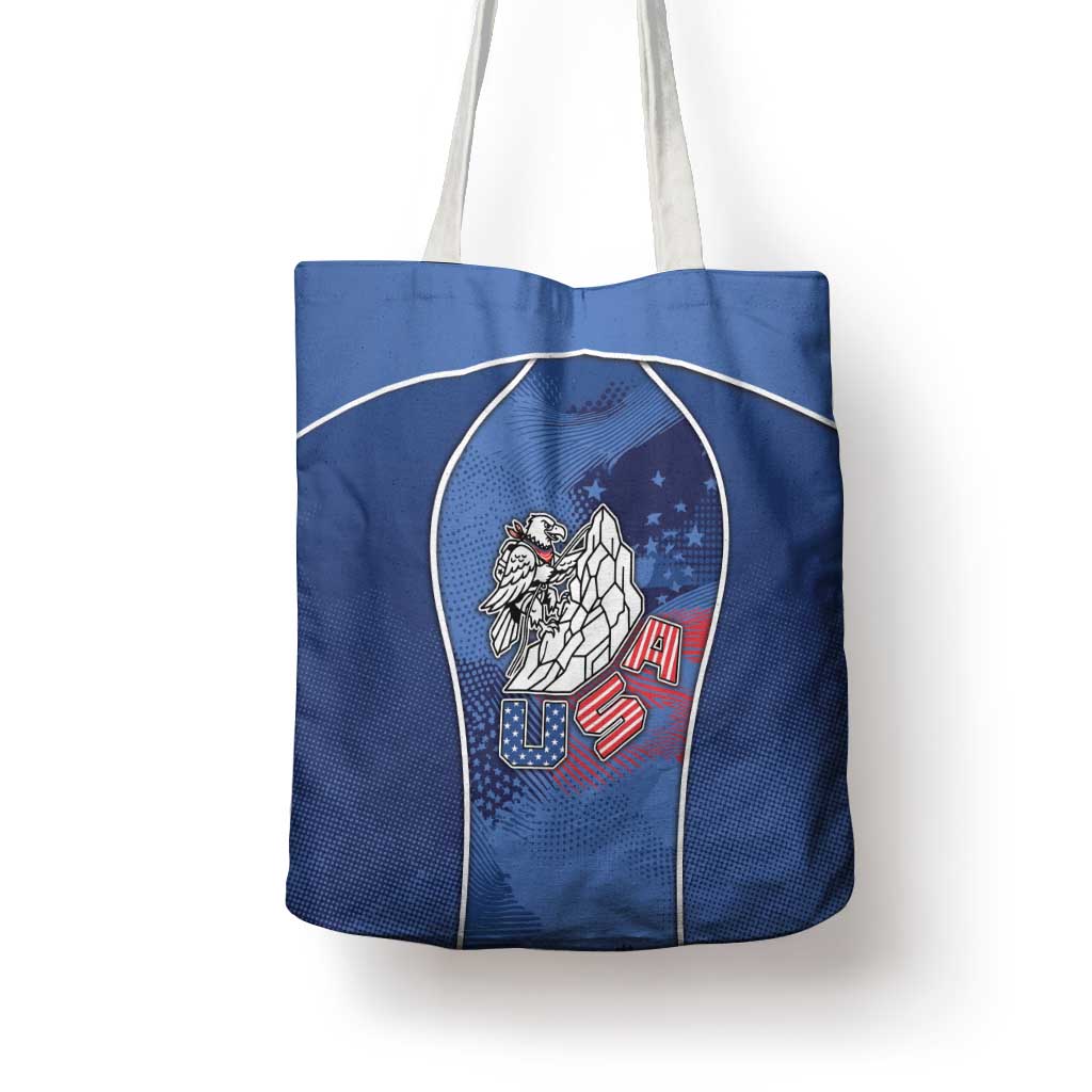 USA Climbing Tote Bag American Eagle Climber