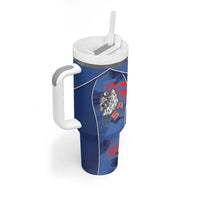 Custom USA Climbing Tumbler With Handle American Eagle Climber