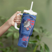 Custom USA Climbing Tumbler With Handle American Eagle Climber