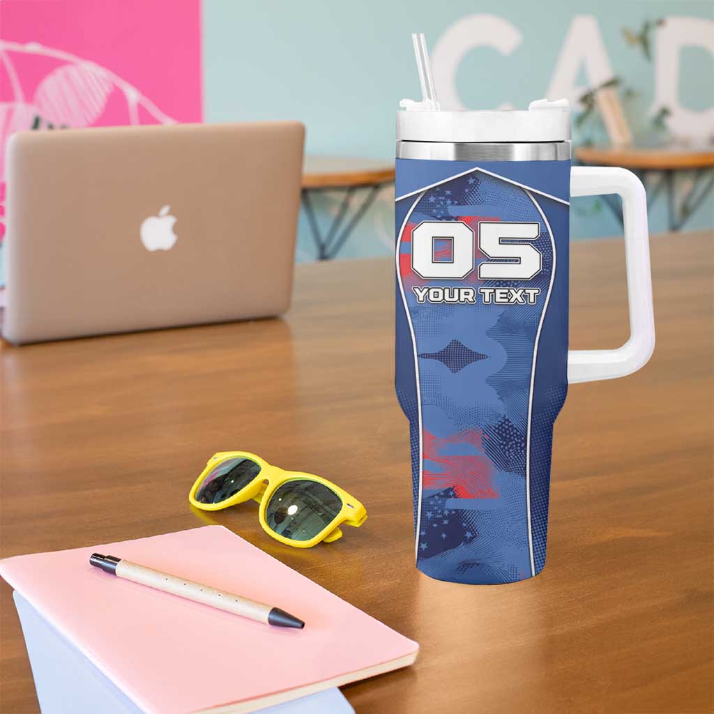 Custom USA Climbing Tumbler With Handle American Eagle Climber