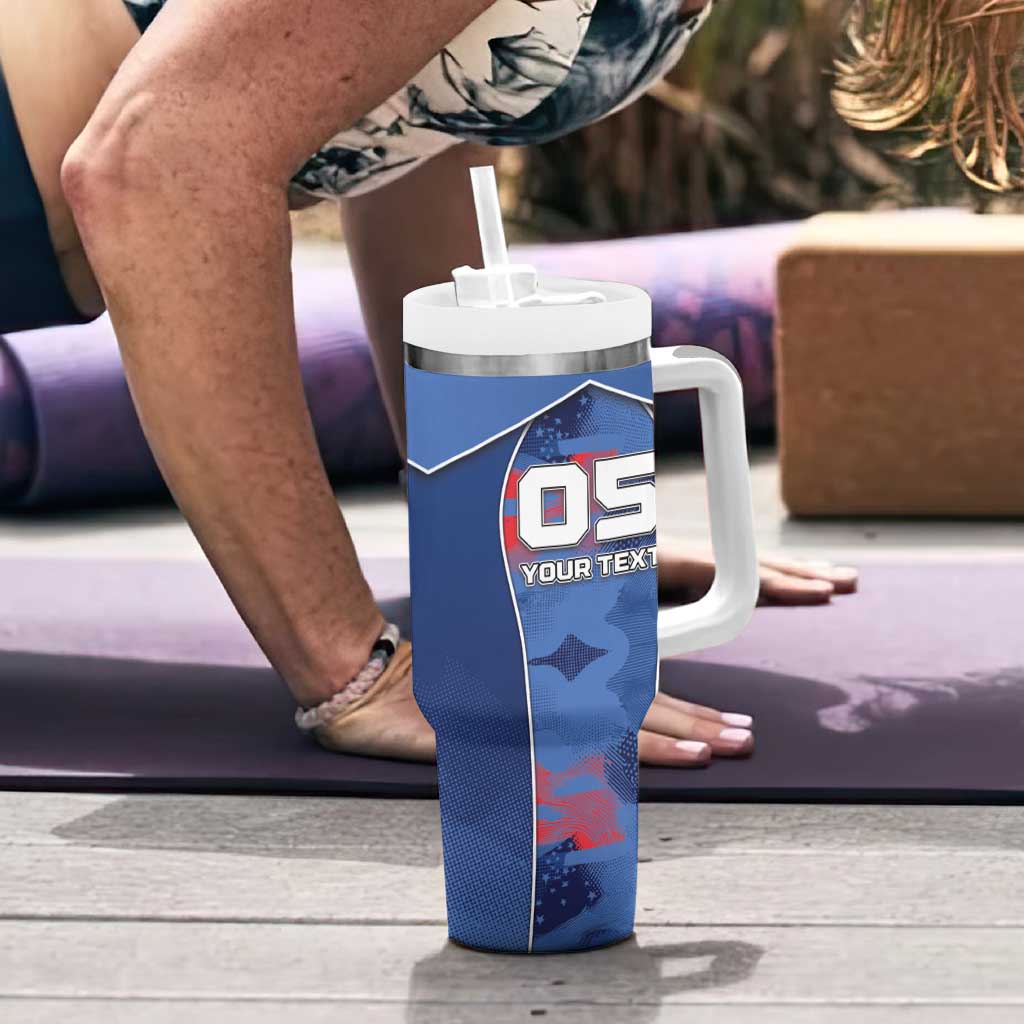 Custom USA Climbing Tumbler With Handle American Eagle Climber