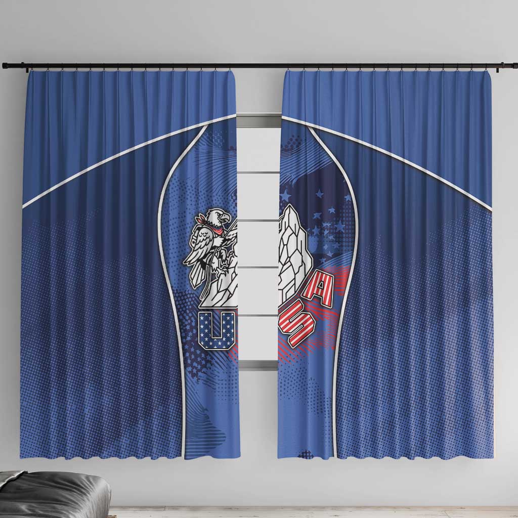 USA Climbing Window Curtain American Eagle Climber
