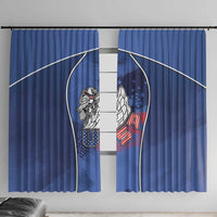 USA Climbing Window Curtain American Eagle Climber