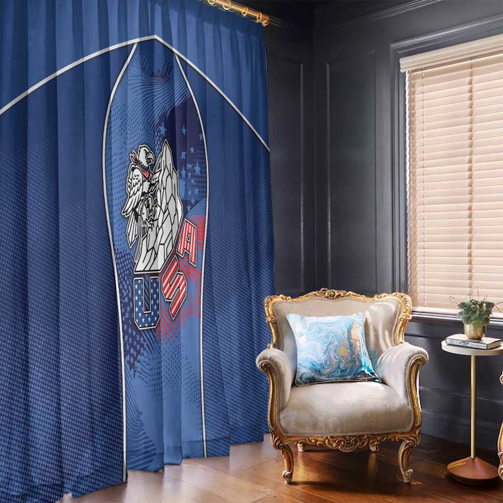 USA Climbing Window Curtain American Eagle Climber