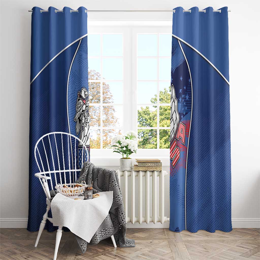 USA Climbing Window Curtain American Eagle Climber