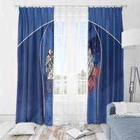 USA Climbing Window Curtain American Eagle Climber