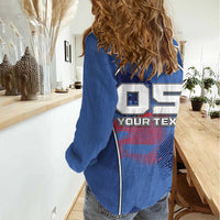 Custom USA Climbing Women Casual Shirt American Eagle Climber