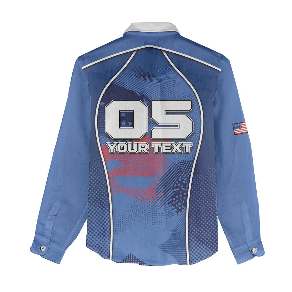 Custom USA Climbing Women Casual Shirt American Eagle Climber