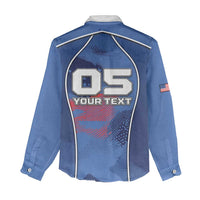 Custom USA Climbing Women Casual Shirt American Eagle Climber