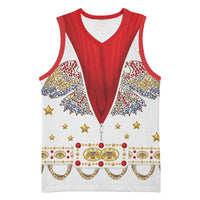 American Eagle Rock Star Costume Basketball Jersey Vintage 70s Rhinestone Patriotic Stage Outfit