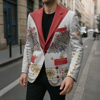 American Eagle Rock Star Costume Blazer Vintage 70s Rhinestone Patriotic Stage Outfit