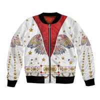 American Eagle Rock Star Costume Bomber Jacket Vintage 70s Rhinestone Patriotic Stage Outfit