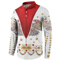 American Eagle Rock Star Costume Button Sweatshirt Vintage 70s Rhinestone Patriotic Stage Outfit