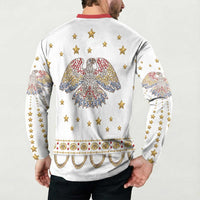 American Eagle Rock Star Costume Button Sweatshirt Vintage 70s Rhinestone Patriotic Stage Outfit
