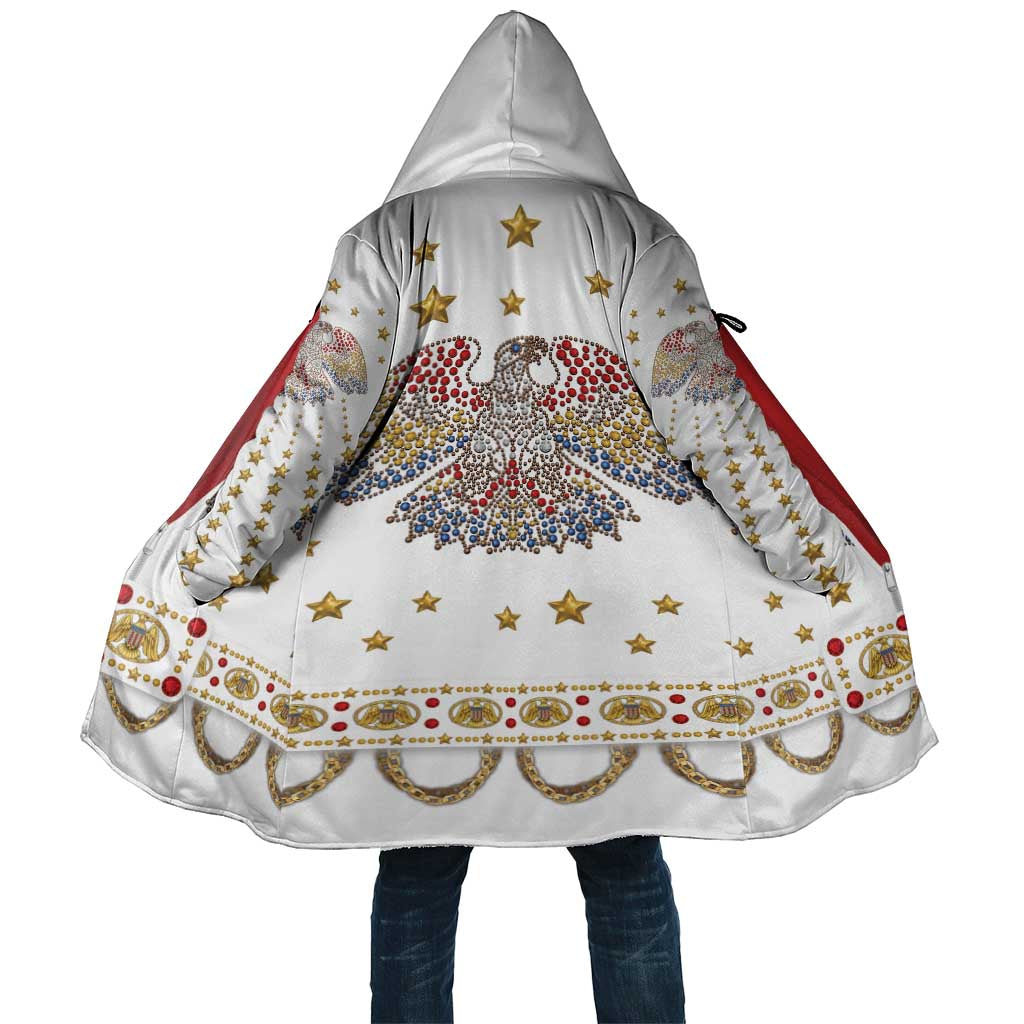 American Eagle Rock Star Costume Cloak Vintage 70s Rhinestone Patriotic Stage Outfit