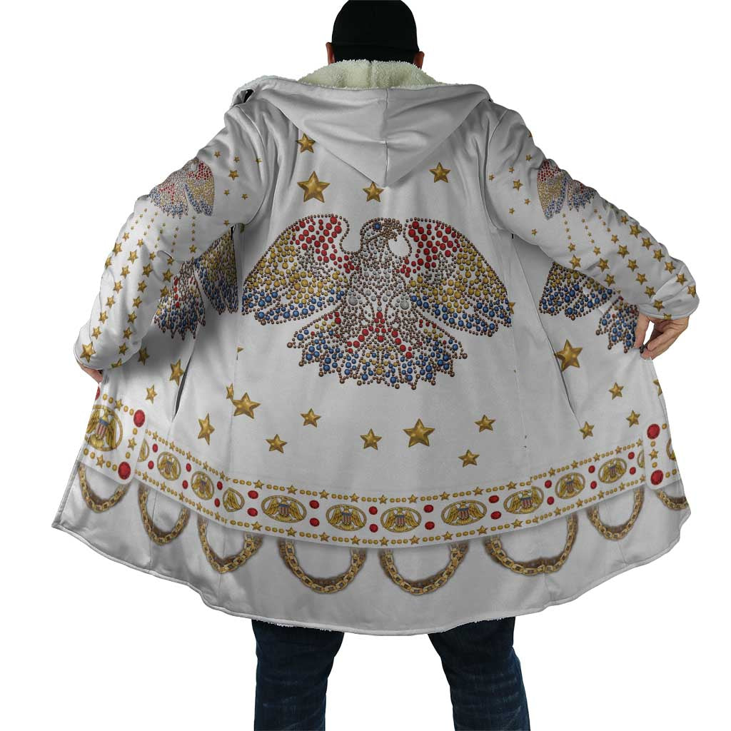 American Eagle Rock Star Costume Cloak Vintage 70s Rhinestone Patriotic Stage Outfit