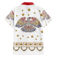 American Eagle Rock Star Costume Hawaiian Shirt Vintage 70s Rhinestone Patriotic Stage Outfit