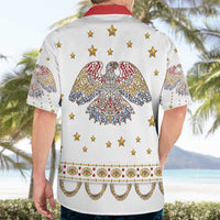 American Eagle Rock Star Costume Hawaiian Shirt Vintage 70s Rhinestone Patriotic Stage Outfit