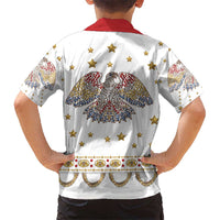 American Eagle Rock Star Costume Hawaiian Shirt Vintage 70s Rhinestone Patriotic Stage Outfit