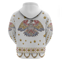 American Eagle Rock Star Costume Hoodie Vintage 70s Rhinestone Patriotic Stage Outfit