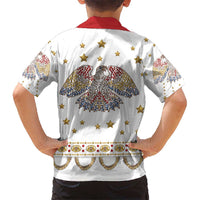 American Eagle Rock Star Costume Kid Hawaiian Shirt Vintage 70s Rhinestone Patriotic Stage Outfit