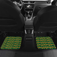 Custom South Africa Football Car Mats Diamond Protea Flower Symmetrical Style