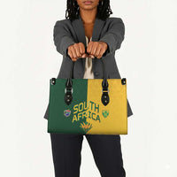 South Africa Football Leather Bag Diamond Protea Flower Symmetrical Style