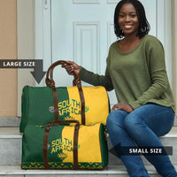 South Africa Football Travel Bag Diamond Protea Flower Symmetrical Style