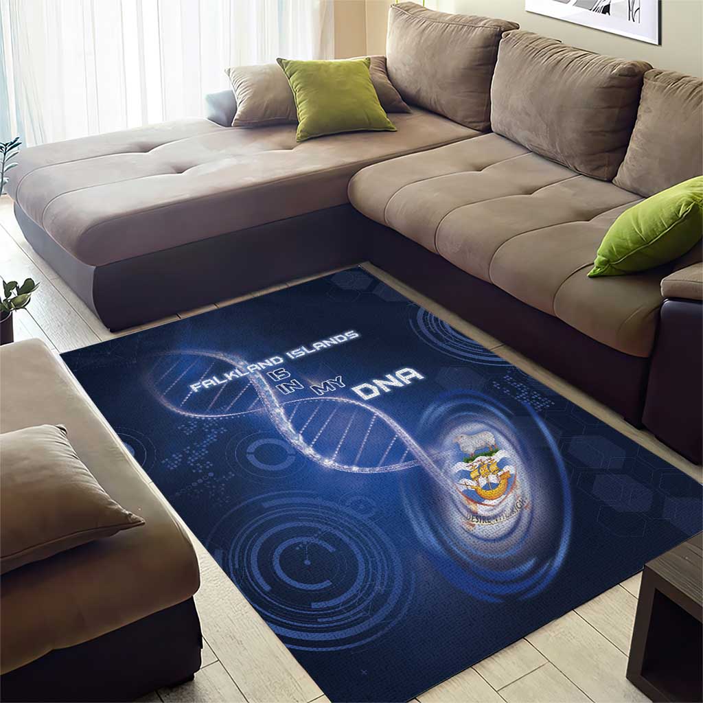 Falkland Islands Is In My DNA Area Rug - Wonder Print Shop