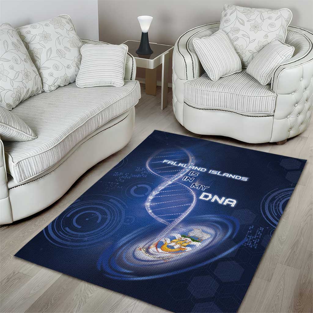 Falkland Islands Is In My DNA Area Rug - Wonder Print Shop