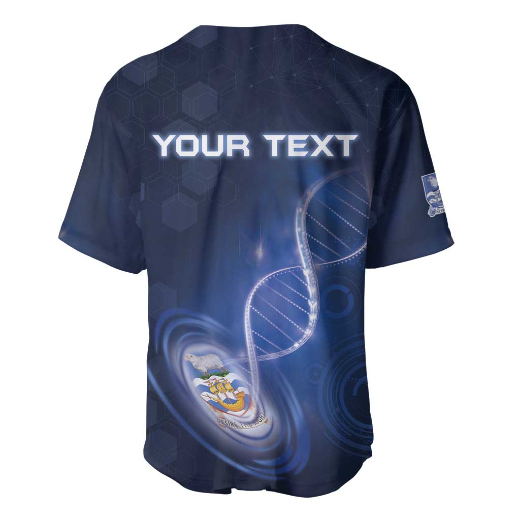 Personalized Falkland Islands Is In My DNA Baseball Jersey - Wonder Print Shop