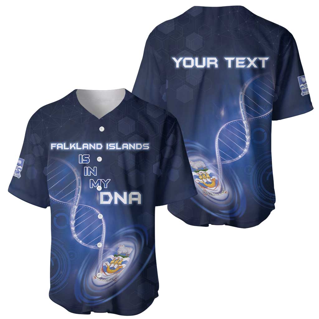 Personalized Falkland Islands Is In My DNA Baseball Jersey - Wonder Print Shop