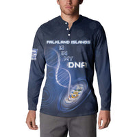 Personalized Falkland Islands Is In My DNA Button Sweatshirt - Wonder Print Shop