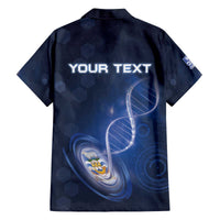 Personalized Falkland Islands Is In My DNA Family Matching Off The Shoulder Long Sleeve Dress and Hawaiian Shirt - Wonder Print Shop