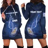 Personalized Falkland Islands Is In My DNA Hoodie Dress - Wonder Print Shop