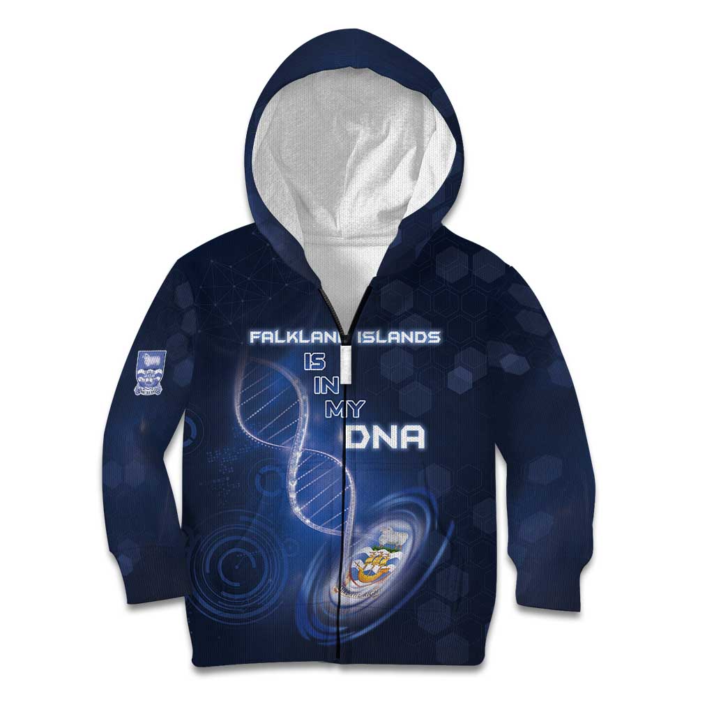 Personalized Falkland Islands Is In My DNA Kid Hoodie - Wonder Print Shop